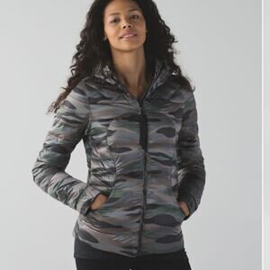 Lululemon | Women’s Fluffin Awesome Camo Jacket Puffer 800 Fill Goose Down Coat